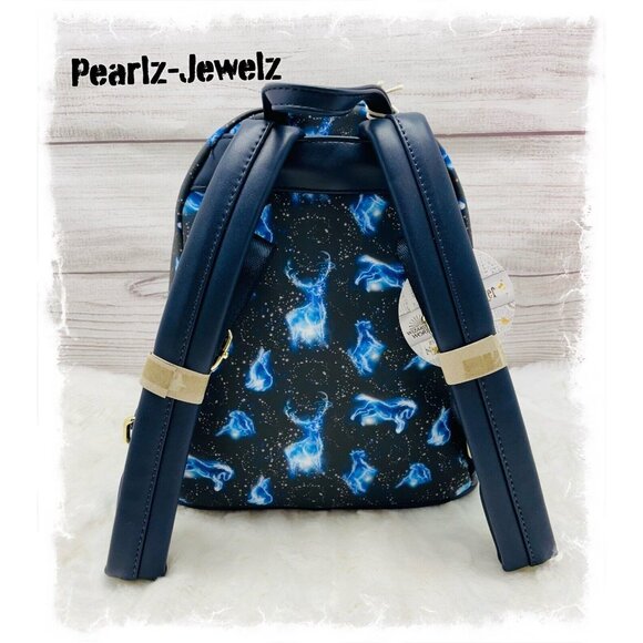 Loungefly Harry Potter Patronus Horse Allover Print AOP Mini Backpack NWT